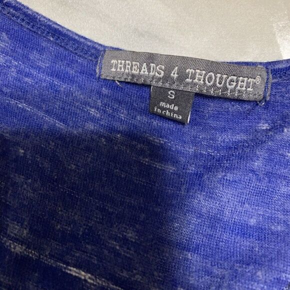 Threads 4 thought womens heather blue tank top small - Picture 3 of 3